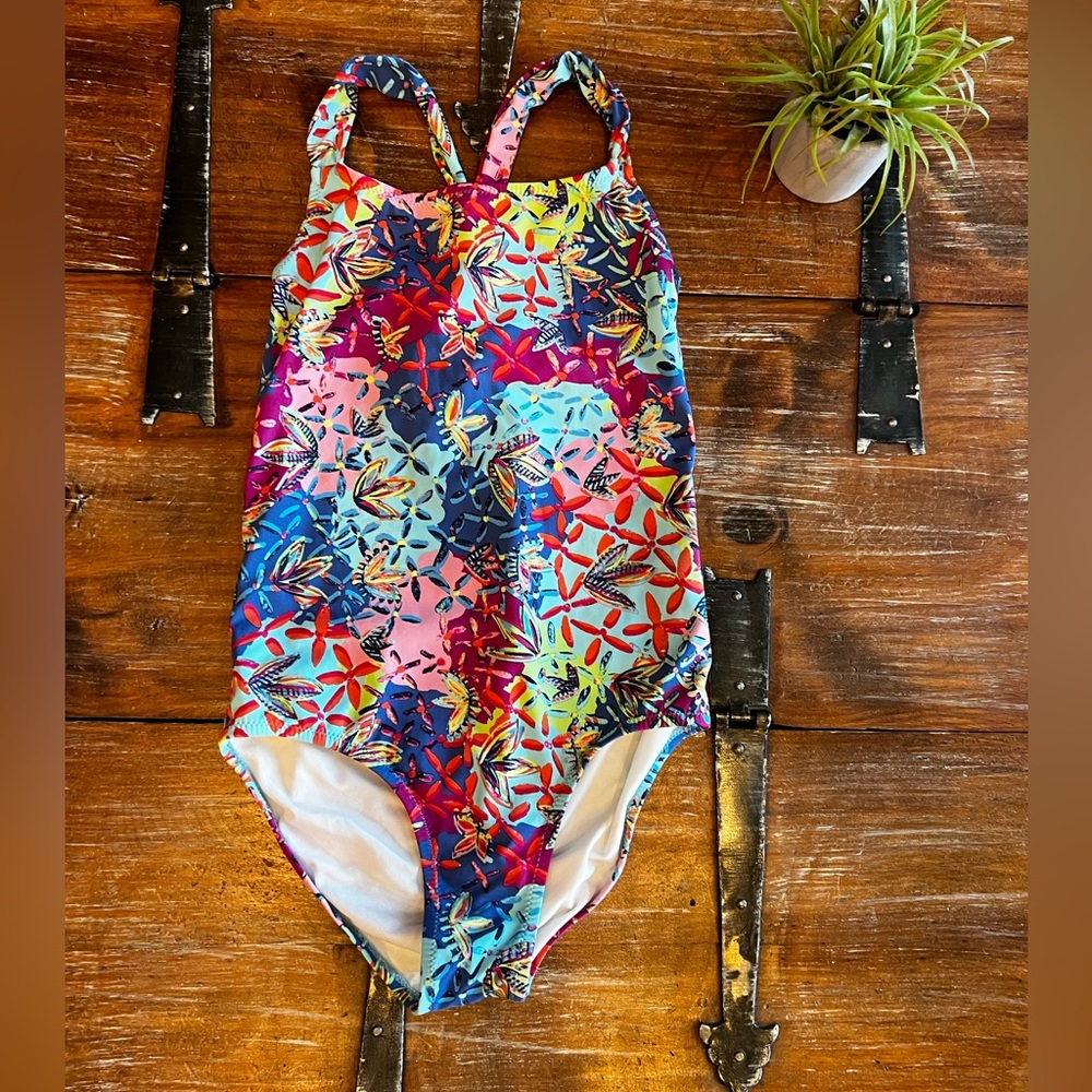 Aqua-Blue Swimsuit by Garnet Hill Kids